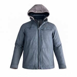 Harley-Davidson 3-in-1 Crestwood Jacket Men’s Large Hooded Zip Jacket Gray